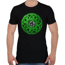 PRINTFASHION Goth kör (Zöld) - Férfi póló - Fekete férfi póló