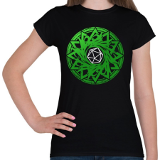 PRINTFASHION Goth kör (Zöld) - Női póló - Fekete női póló