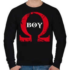 PRINTFASHION GOW BOY - Férfi pulóver - Fekete