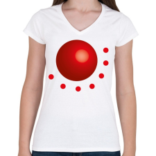 PRINTFASHION GR002 - Női V-nyakú póló - Fehér női póló