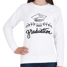 PRINTFASHION Graduation 2022 - Diplomás minta - Női pulóver - Fehér női pulóver, kardigán