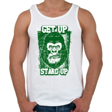 PRINTFASHION Graffiti - Gorilla - Férfi atléta - Fehér atléta, trikó