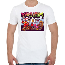 PRINTFASHION Graffiti - Karácsony - Férfi póló - Fehér férfi póló