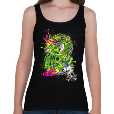 PRINTFASHION Graffiti - Női atléta - Fekete