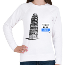 PRINTFASHION Grafikus humor - Női pulóver - Fehér női pulóver, kardigán