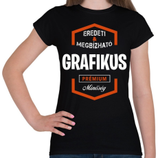 PRINTFASHION Grafikus prémium minőség - Női póló - Fekete