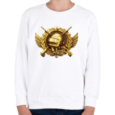 PRINTFASHION Grandmaster - PUBG (Conqueror) - Gyerek pulóver - Fehér