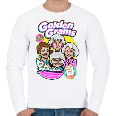 PRINTFASHION Granny-díj - Férfi pulóver - Fehér