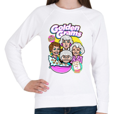 PRINTFASHION Granny-díj - Női pulóver - Fehér női pulóver, kardigán