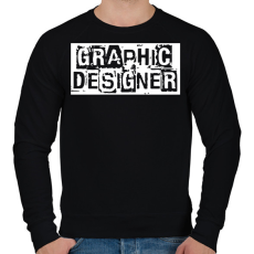 PRINTFASHION Graphic designer - Férfi pulóver - Fekete