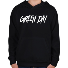 PRINTFASHION GREEN DAY - Gyerek kapucnis pulóver - Fekete gyerek pulóver, kardigán