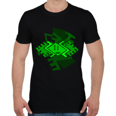 PRINTFASHION green slap-dash1 - Férfi póló - Fekete