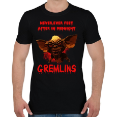 PRINTFASHION Gremlins - Férfi póló - Fekete
