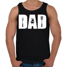 PRINTFASHION Grill apa - Férfi atléta - Fekete