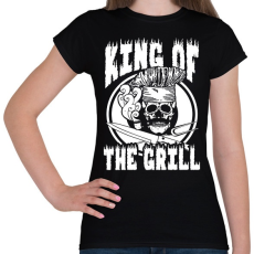 PRINTFASHION Grill király - Női póló - Fekete