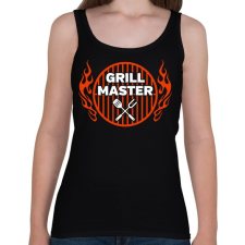 PRINTFASHION Grill Mester - Női atléta - Fekete női trikó