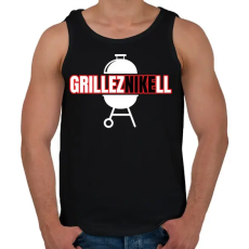 PRINTFASHION GrillezNIKEll - Férfi atléta - Fekete