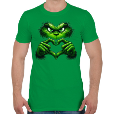 PRINTFASHION Grinch - Férfi póló - Zöld