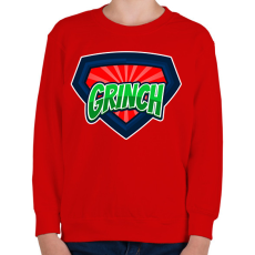PRINTFASHION GRINCH - Gyerek pulóver - Piros