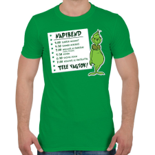 PRINTFASHION Grinch napirendje - Férfi póló - Zöld férfi póló
