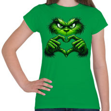 PRINTFASHION Grinch - Női póló - Zöld