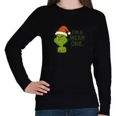 PRINTFASHION Grinch  - Női pulóver - Fekete