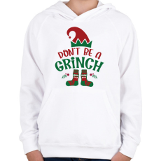 PRINTFASHION grincs1 - Gyerek kapucnis pulóver - Fehér