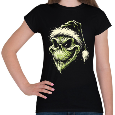 PRINTFASHION Grincs koponya - Női póló - Fekete