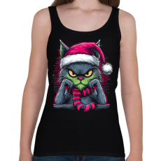 PRINTFASHION Grincs macska - Női atléta - Fekete