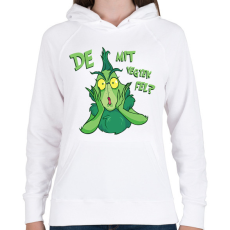 PRINTFASHION Grincs mit vegyek fel - Női kapucnis pulóver - Fehér