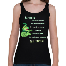 PRINTFASHION grincs napirendje - Női atléta - Fekete női trikó