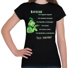 PRINTFASHION grincs napirendje - Női póló - Fekete női póló