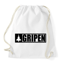 PRINTFASHION Gripen - fekete - Sportzsák, Tornazsák - Fehér tornazsák