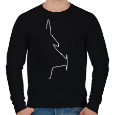 PRINTFASHION Gripen vonalas - Férfi pulóver - Fekete férfi pulóver, kardigán