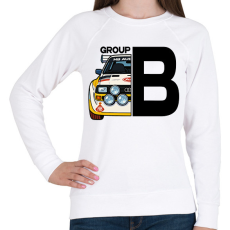 PRINTFASHION group b rally - Női pulóver - Fehér
