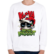 PRINTFASHION Grumpy karácsony - Gyerek pulóver - Fehér