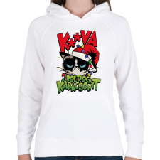 PRINTFASHION Grumpy karácsony - Női kapucnis pulóver - Fehér női pulóver, kardigán