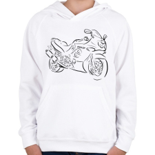 PRINTFASHION GSXF600 - Gyerek kapucnis pulóver - Fehér gyerek pulóver, kardigán