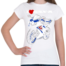 PRINTFASHION gsxr - Női póló - Fehér női póló