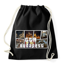 PRINTFASHION GTA BUDAPEST - Sportzsák, Tornazsák - Fekete tornazsák
