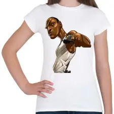 PRINTFASHION GTA - CJ - Női póló - Fehér női póló