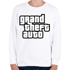 PRINTFASHION GTA - Gyerek pulóver - Fehér
