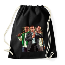 PRINTFASHION GTA karakterek #2 - Sportzsák, Tornazsák - Fekete tornazsák