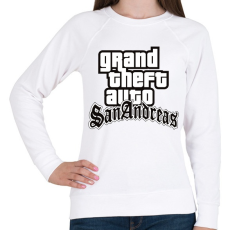 PRINTFASHION GTA  - Női pulóver - Fehér