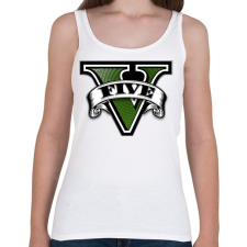 PRINTFASHION GTA V logo - Női atléta - Fehér női trikó