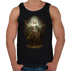 PRINTFASHION Guan Yin as Lord Shiva - Férfi atléta - Fekete
