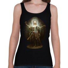 PRINTFASHION Guan Yin as Lord Shiva - Női atléta - Fekete