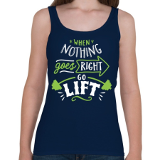 PRINTFASHION Guggolás - Női atléta - Sötétkék női trikó