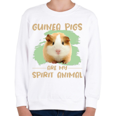 PRINTFASHION Guinea pigs are my spirit animal - Gyerek pulóver - Fehér