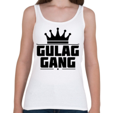 PRINTFASHION Gulag Gang - Női atléta - Fehér női trikó